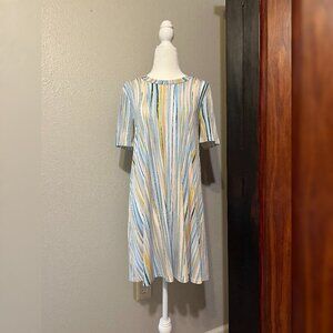 BCBGeneration T-Shirt Dress in Multicolor Stripe
